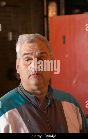 Gérard Bonnefond propriétaire domaine g bonnefond ampuis Rhône France Banque D'Images