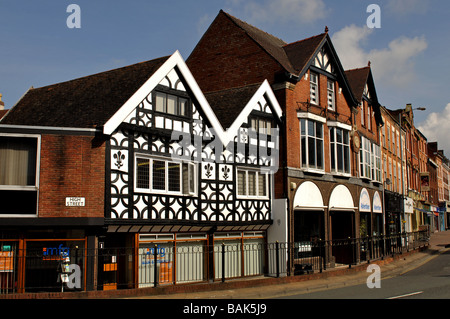 High Street, Worcester, Worcestershire, Angleterre, RU Banque D'Images