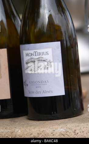 Gigondas terre des aines domaine montirius vacqueyras rhone france Banque D'Images