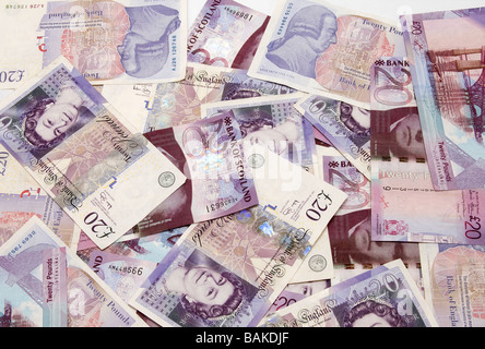 Billets écossais et anglais Banque D'Images