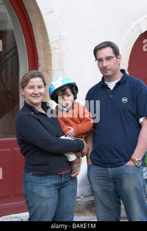 Isabelle Doudet et propriétaire de la famille domaine doudet naudin savigny-les-Beaune Côte de beaune bourgogne france Banque D'Images