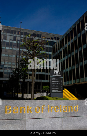 Le siège de la Bank of Ireland, Dublin Baggot St. Banque D'Images