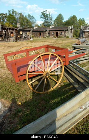 La pièce à Fort Boonesborough State Park près de Richmond, Virginia Banque D'Images