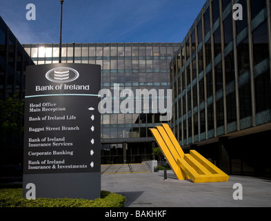 Le siège de la Bank of Ireland, Dublin Baggot St. Banque D'Images