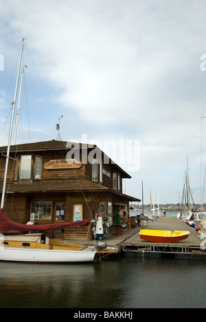 Le Centre pour les bateaux en bois sur Seattle's Lake Union. Banque D'Images