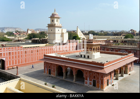 Ville de Jaipur Palace de Jai Singh II Diwan i Khas Hall d'Audience privée Rajasthan Inde Banque D'Images