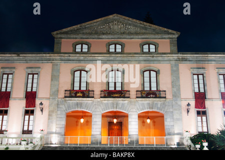 Casas consistoriales en La Plaza del Ayuntamiento de La Orotava, Tenerife, îles de Canaries, Espagne Banque D'Images