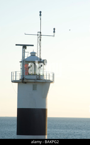 Phare à Nidingen, Kattegatt, Suède Banque D'Images