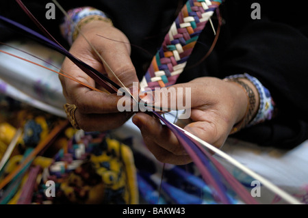 Le Tissage Women's Centre d'Artisanat Banque D'Images