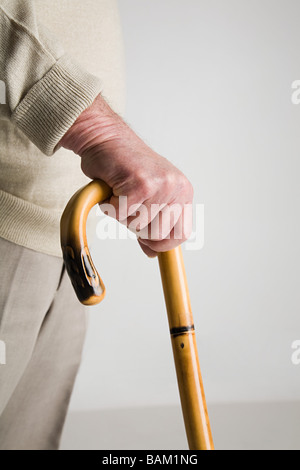 Man Walking stick Banque D'Images