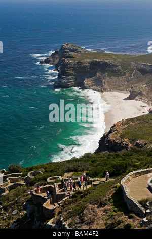 Diaz Beach Cape de Bonne Espérance Vue du phare de l'Afrique du Sud Banque D'Images
