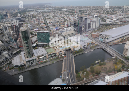 Melbourne, Australie, vue de la ville de Melbourne 360.La capitale et la plus grande ville d'theState de Victoria. Il s'est enrichi de Go Banque D'Images