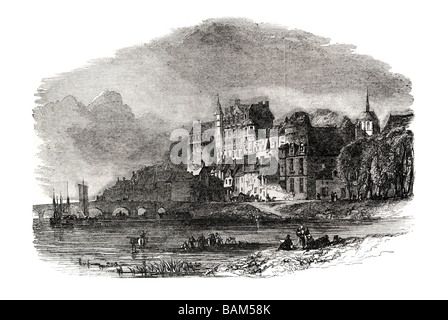 Chateau d'amboise sur la loire la prison d'Abd el Kader 1851 Banque D'Images