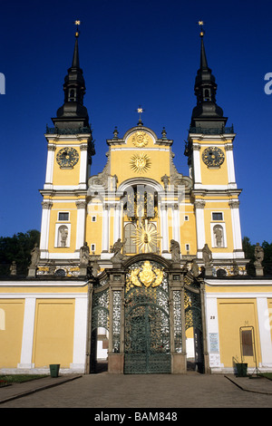 Pologne, Région Warmian-Masurian, Swieta Lipka, Jésuite bâtiment conventuel avec style baroque de la fin du 18ème siècle Banque D'Images