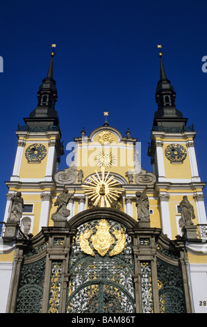 Pologne, Région Warmian-Masurian, Swieta Lipka, Jésuite bâtiment conventuel avec style baroque de la fin du 18ème siècle Banque D'Images