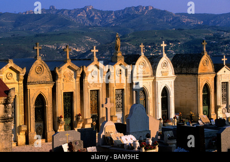 France, Bouches du Rhône, Allauch, cimetière Banque D'Images
