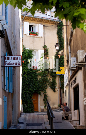 France, Bouches du Rhône, Allauch, centre-ville Banque D'Images