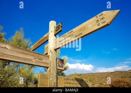 France, Bouches du Rhône, Allauch, la randonnée dans les collines d'Allauch Banque D'Images