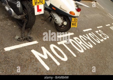 London aire de stationnement pour les motos uniquement dans le centre de Londres Banque D'Images