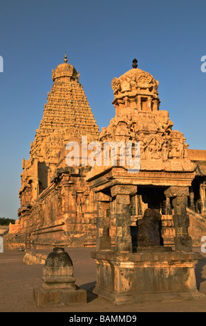 Temple Brihadishwara Thanjavur Tamil Nadu Inde Banque D'Images