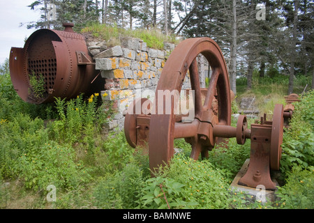 Machine de découpe de granit à vapeur Banque D'Images