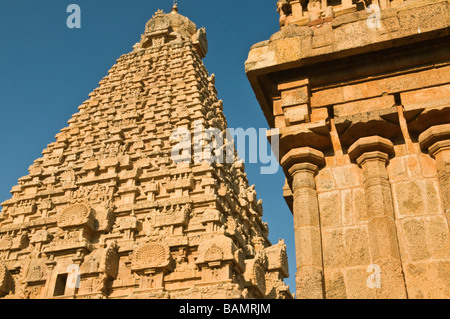 Temple Brihadishwara Thanjavur Tamil Nadu Inde Banque D'Images
