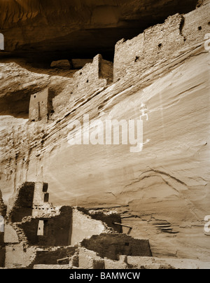 Pétroglyphes Canyon de Chelly Banque D'Images