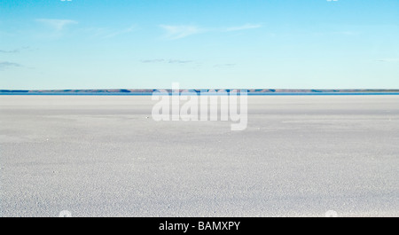 Excellente image d'un lac de sel séché dans le désert Banque D'Images