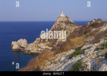 Phare de l'île Palagruza Dalmatie Croatie Banque D'Images