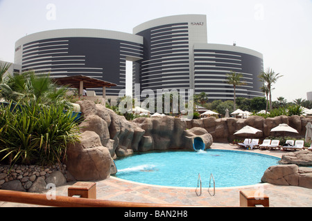 Piscine de l'hôtel Grand Hyatt Dubai UAE Banque D'Images