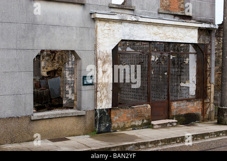 Les bouchers Oradour sur Glane Limousin France Banque D'Images