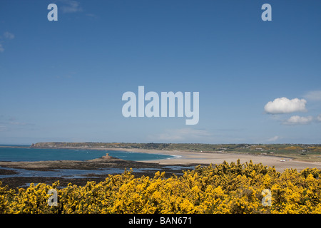 Le Rocco Tour St Ouens bay Jersey Channel Islands Banque D'Images