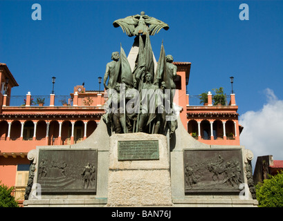 Panama.Panama city.Monument à Simon Bolivar dans la vieille ville. Banque D'Images