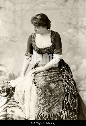 Lillie Langtry, 1853 - 1929, née Emilie Charlotte le Breton. Actrice britannique Banque D'Images