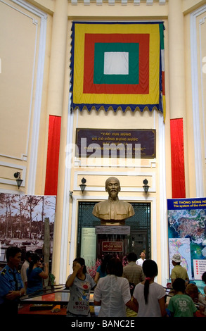 Ho Chi Minh à l'exposition du Musée d'histoire du Vietnam dans le Zoo et les Jardins Botaniques de Saigon à Ho Chi Minh City Vietnam Banque D'Images