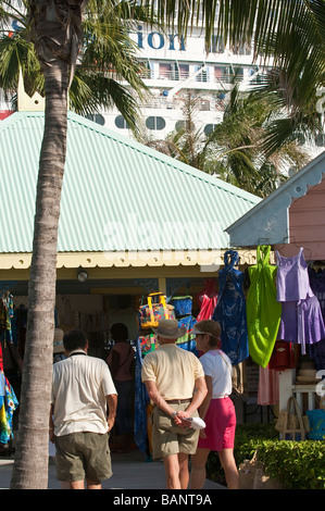 Terminal de croisière de Port Lucaya Marketplace et Grand Bahama Bahamas Banque D'Images