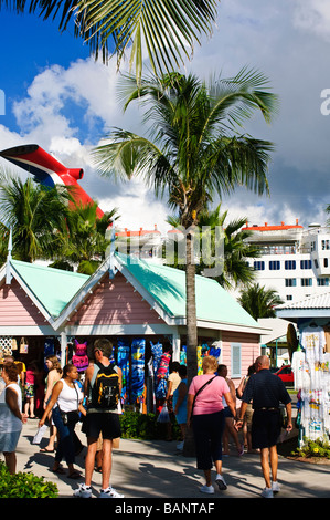 Terminal de croisière de Port Lucaya Marketplace et Grand Bahama Bahamas Banque D'Images