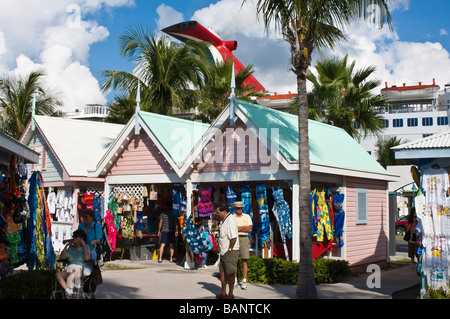 Terminal de croisière de Port Lucaya Marketplace et Grand Bahama Bahamas Banque D'Images