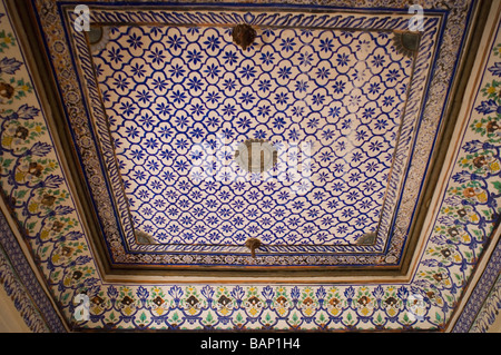 Les intérieurs de un fort, Jhanki Mahal, Fort Mehrangarh, Jodhpur, Rajasthan, India Banque D'Images