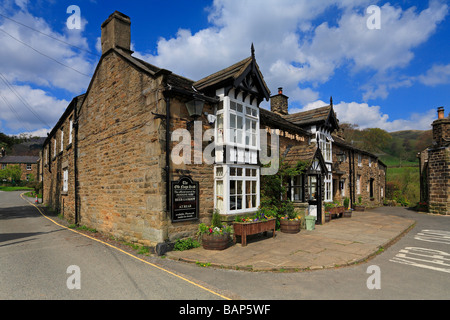 L'ancien Nags Head Pub début du Pennine Way à Edale, Derbyshire Peak District National Park, Angleterre, Royaume-Uni. Banque D'Images