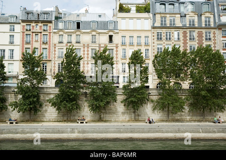 Les bords de Seine à Paris, France. Banque D'Images