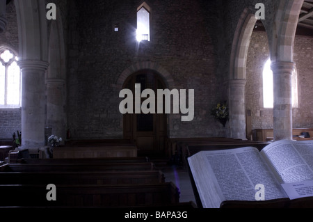 Bosham Church Interior Banque D'Images