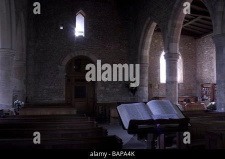 Bosham Church Interior Banque D'Images