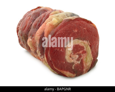 Et désossée de boeuf poitrine roulée Banque D'Images