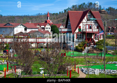 Le Village de Helen en Géorgie de beauté montagne avec une touche de Bavière dans le sud de l'USA Banque D'Images