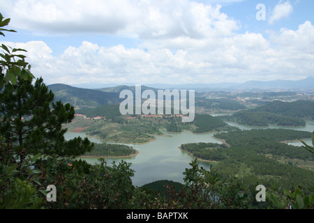 Une vue sur Dalat dans les hauts plateaux du centre du Vietnam Banque D'Images