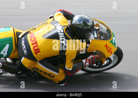 La course moto circuit de Brands Hatch en Angleterre Kent Banque D'Images