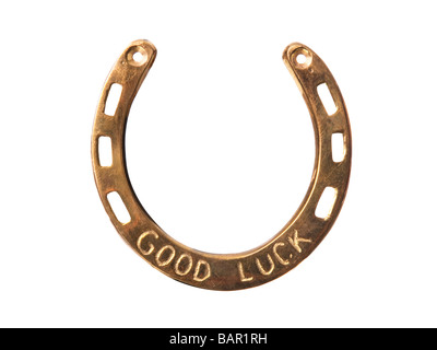 Goodluck horseshoe charme Banque D'Images