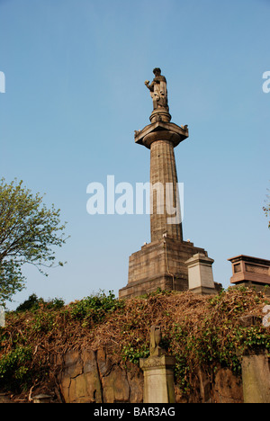 Statue de John Knox dans la nécropole de Glasgow Banque D'Images