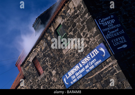 L.Robson et fils à Northumberland Craster Banque D'Images